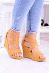 Comfortable Women's Yellow Anchor Sandals Mirabet