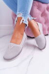 Women's Espadrilles Leather Suede Grey Bimbo
