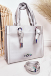Women's Shopper Bag NOBO NBAG-K1090 Silver