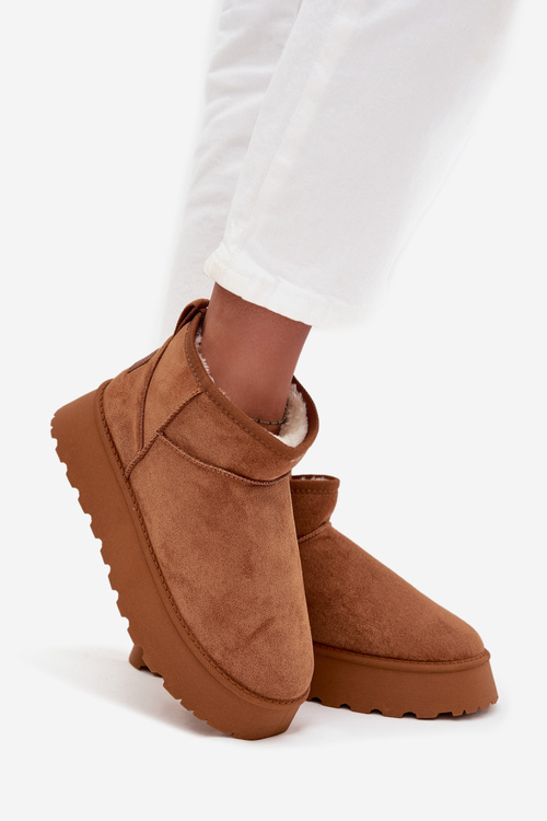 Damskie Śniegowce Na Platformie Camel Celyra