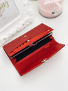 Large Ladies Red Wallet with Heart