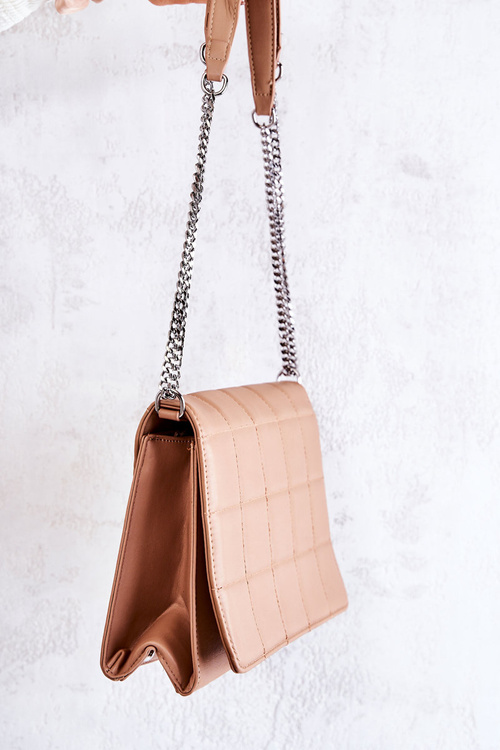 Quilted Letter Bag Beige Nerissa