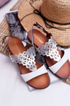 Women's Flat Sandals Sergio Leone SK011 White Lirielle