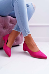 Classic Suede Fuchsia pumps Rheya