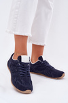 Women Sports Shoes Made Of Eco Suede Navy Dorella