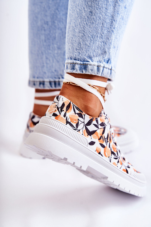 Low Sneakers Tied in Fruit White Amissa