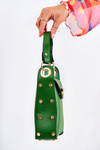 Small Women's Handbag With Ornament Green Ellies