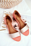 Leather Sandals Maciejka 1971-48 Peach