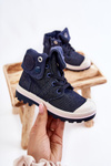 Children's High-top Sneakers Navy Tobby