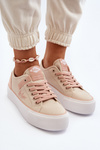 Fabric Women's Sneakers Lee Cooper LCW-24-31-2196 Beige