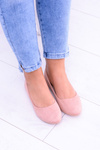 Pink Women's Bueno Suede Ballerinas
