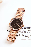 Women's Steel Watch Giorgio & Dario With Cubic Zirconia Rose Gold