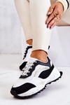 Sportowe Buty Sneakersy Czarno-Białe Revenge