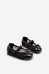 Black Children's Ballerina Flats With Bow Jellema