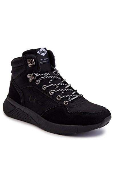 Botki Buty Trekkingowe Męskie Ocieplane Czarne Lee Cooper LCJ-22-31-1457