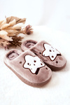 Children's Padded Slippers Stars Beige Nelli