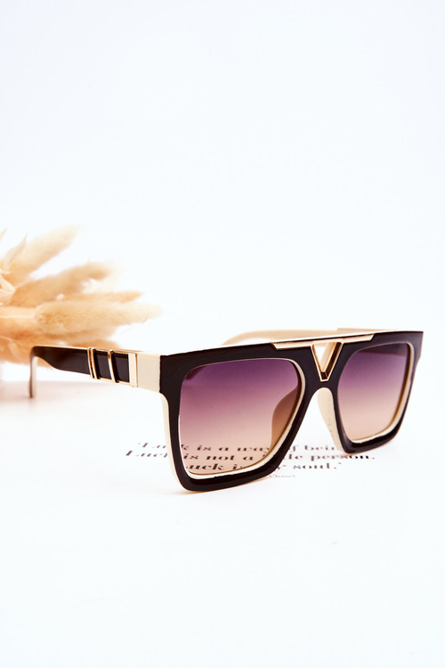 Women's Sunglasses V130037 Cream-brown