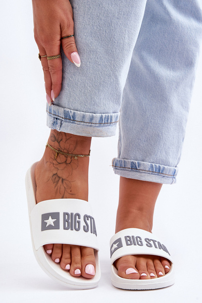 Klapki Damskie Big Star FF274A199 Białe