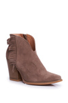 Women's Heeled Leather Boots Laura Messi Khaki 2133