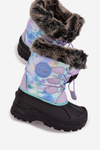 Children's Girls Snow Boots With Fur And Elastic Lee Cooper LCJ-25-10-3778 Purple