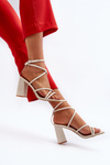 Sandals with Straps in Nude Herfiana