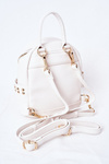 Women's Leather Backpack NOBO K4110 White