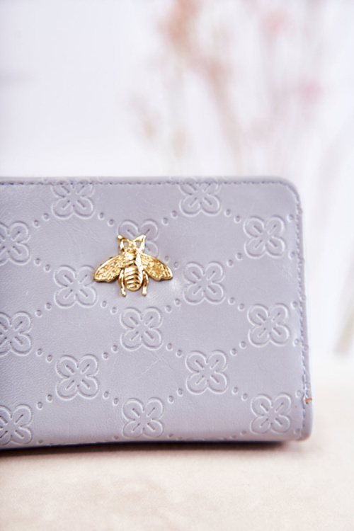 Women's Small Wallet With Ornament Light blue Sanchos