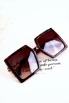 Large Marbled Square Sunglasses V130043 Brown