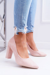 Women's Stiletto pumps Suede Pink Strawberry
