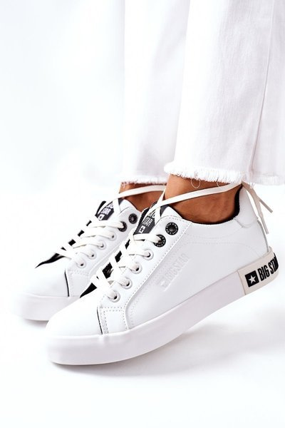 Women's Leather Sneakers BIG STAR II274031 White-Black