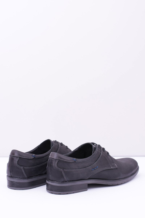 Elegant Men's Leather Half Boots Black Santiago