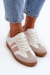Women's Low Eco Leather Sneakers White-Pink Relialia