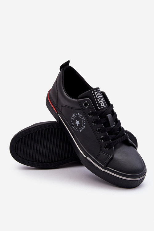 Men's Leather Sneakers Big Star LL174210 Black