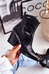 Women’s Boots On High Heel Leather Big Star Black GG274919