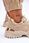 Buty Sportowe Klasyczne Platforma Beżowe Need It