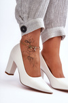 Classic Heels On A Heel White Odessa
