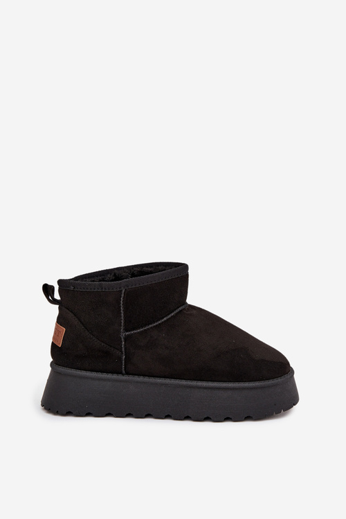 Damskie Śniegowce Na Platformie Czarne Celyra