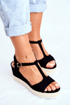 Women's Sandals On Wedge Black Papillon