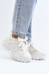 Women's sneakers on chunky sole white Ellerai