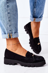 Suede Moccasins Lewski Shoes 3053 Black