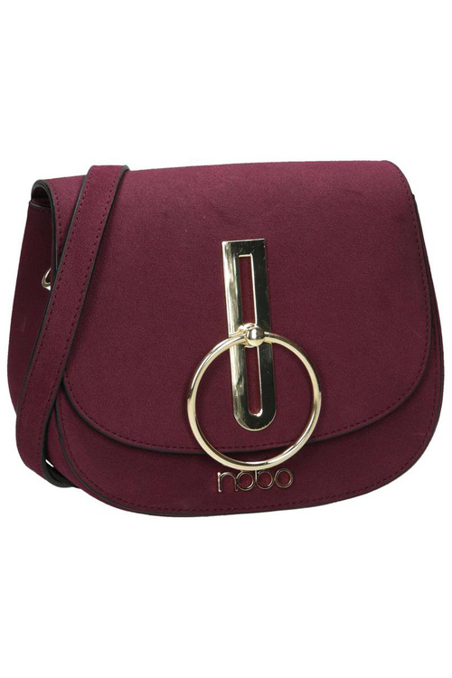 Women's Suede Handbag Maroon NOBO NBAG-F0180-C005