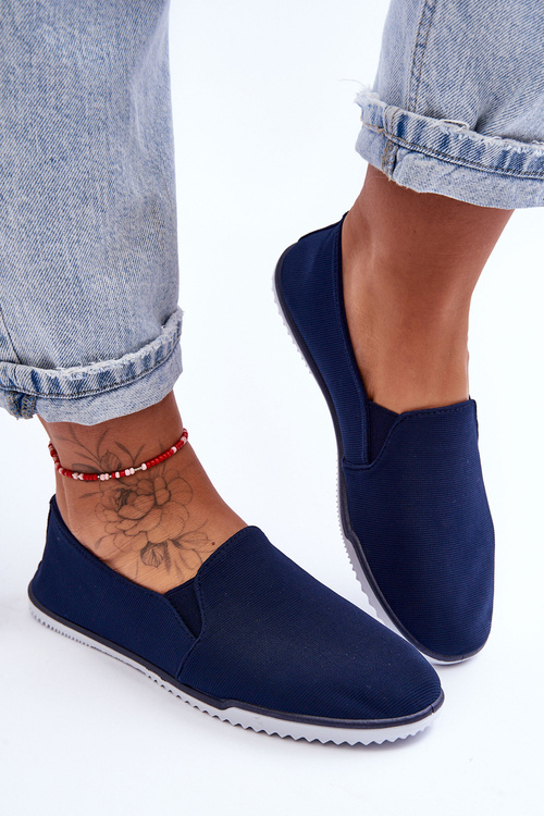 Women's Slip-On Sneakers Navy Versali