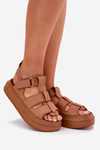 Ladies Platform Sandals Camel Nitavelia
