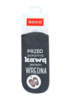 Women's SOXO Socks "Before my morning coffee, I am WRONG".
