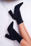 Women's Stiletto Heeled Boots Black Pontiac