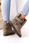 Suede Wedge Sneakers Lu Boo Olive