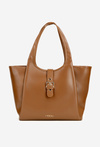 Shopper Bag with Clasp NOBO BAG6010-017 Light Brown