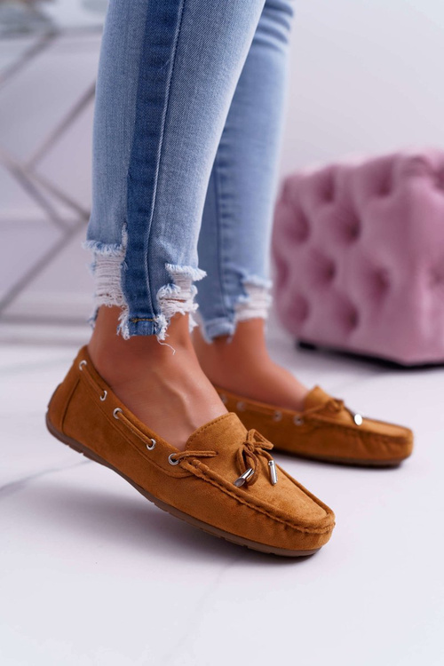 Mokassins Women's Comfortable Eco-suede Camel Memfi