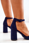 Women's Stiletto pumps Suede Dark blue Harye