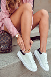 Women's Sport Shoes On The Platform Black And White Eliso